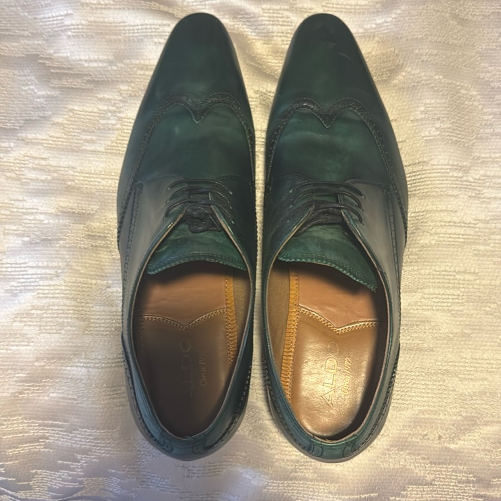 Aldo green shoes size 12